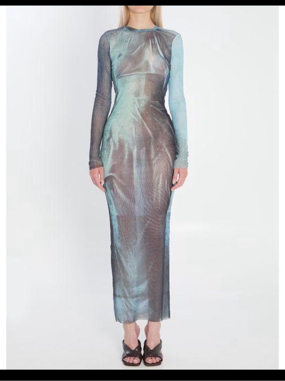NWT Jean Paul Gaultier Long Acid Water Mesh Dress M $840